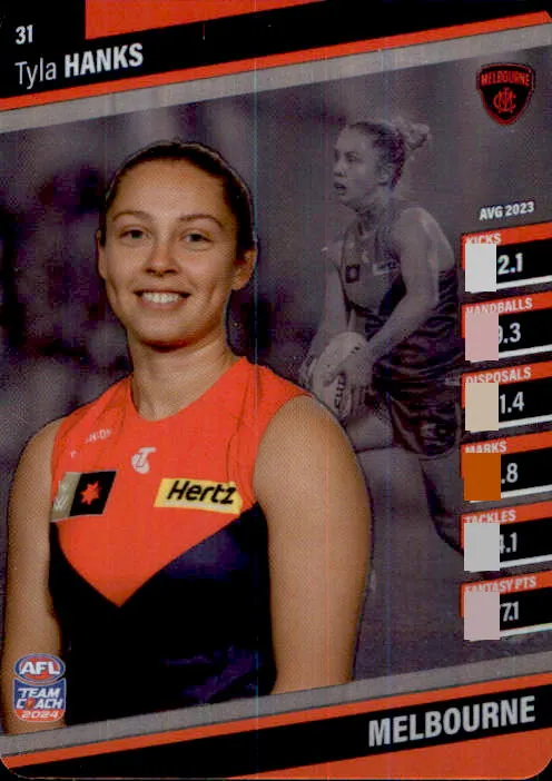 2024 Teamcoach AFLW Silver Parallel Cards - Cards 1 to 54 - Pick Your Card