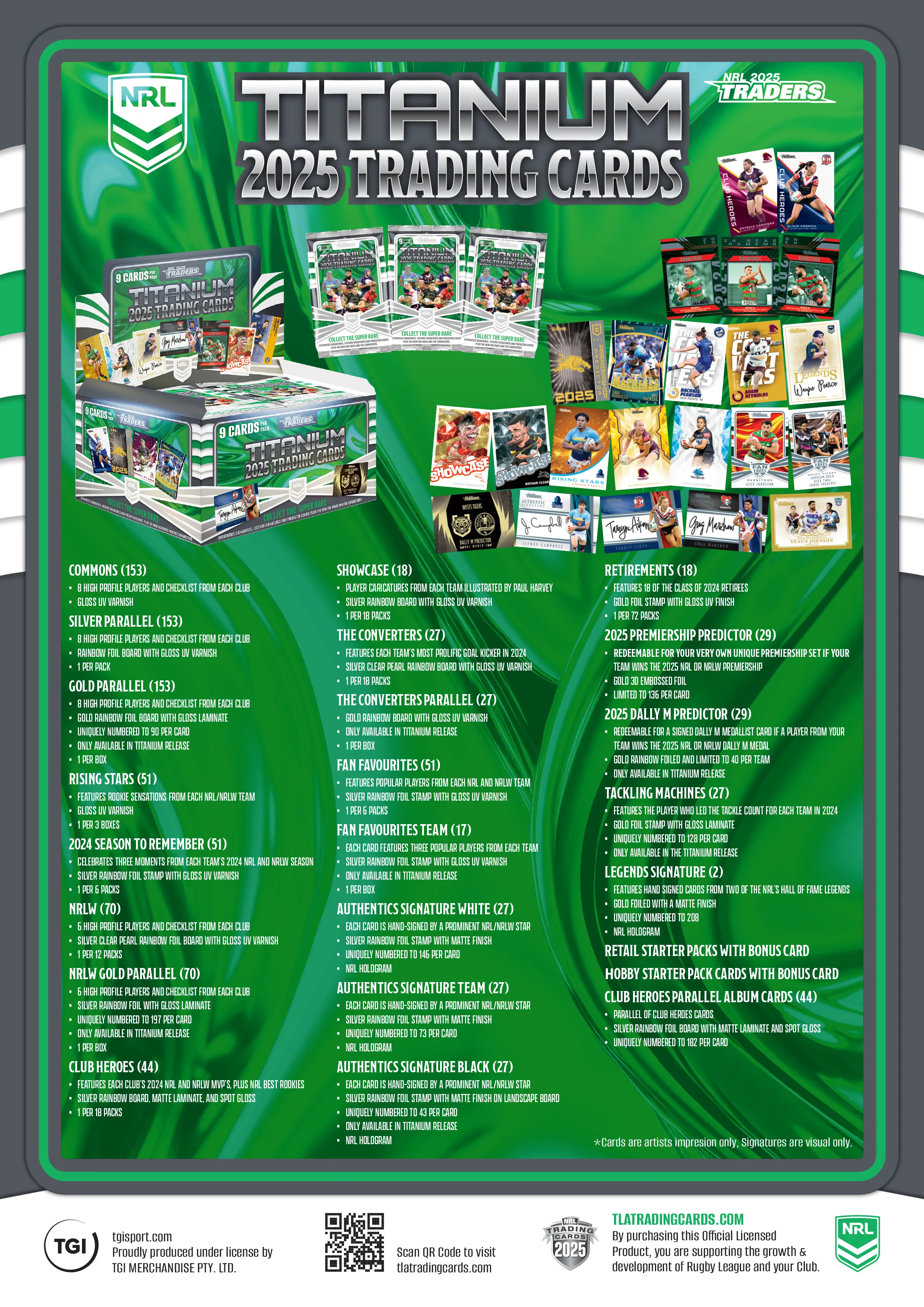 2025 TLA Traders Titanium NRL Rugby League Box