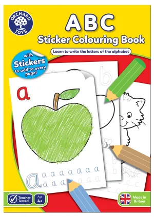 ABC Sticker Colouring Book