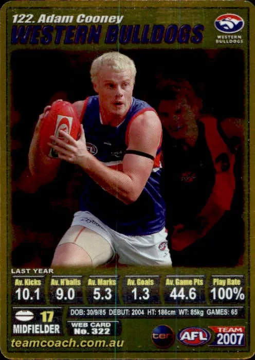 Adam Cooney, Gold, 2007 Teamcoach AFL