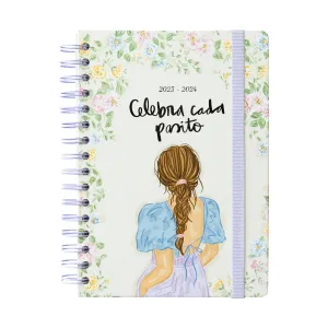 Ana Marin 2023/2024 A5 Academic Diary Week To View 12 Months