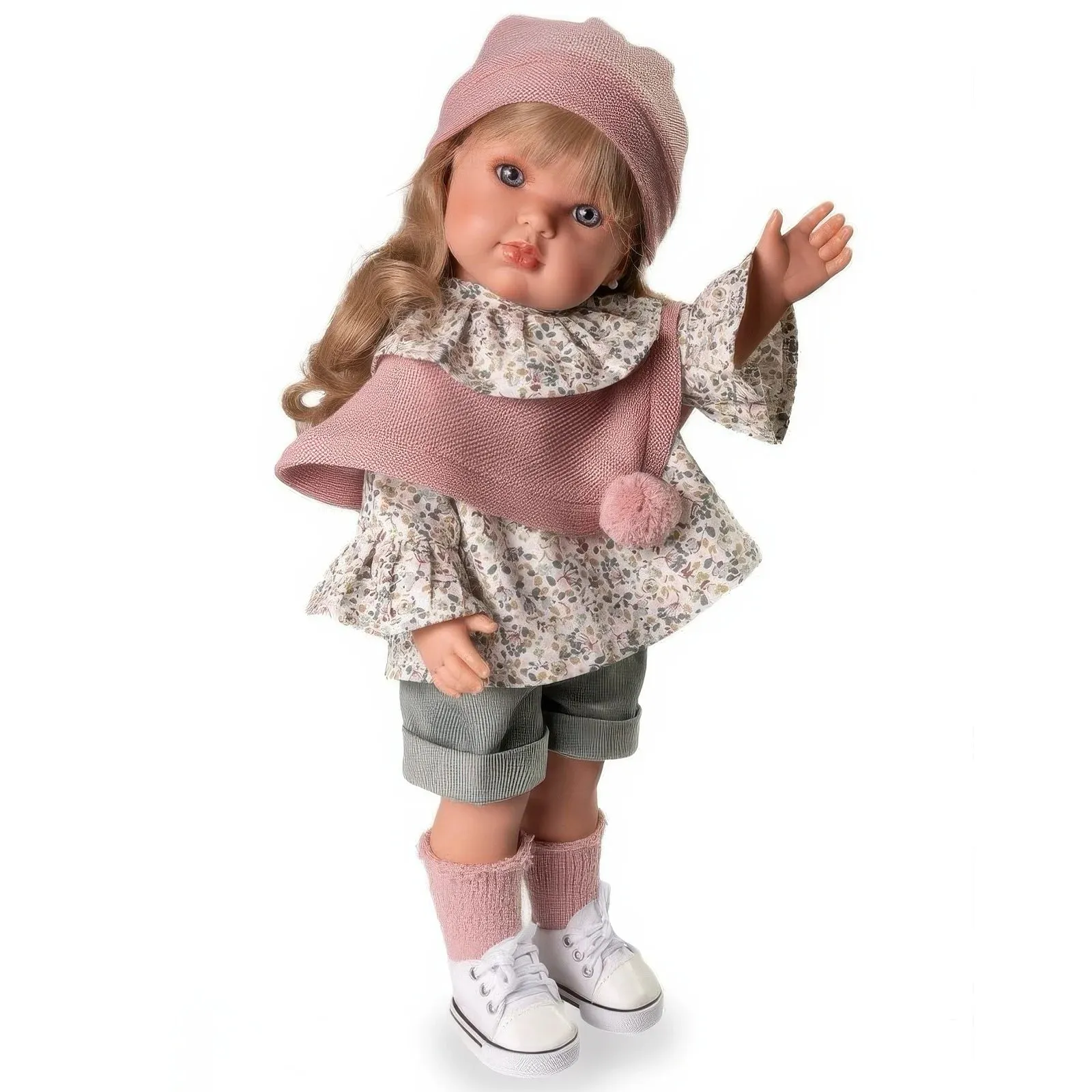Antonio Juan 28331 Bella Classic Doll in Poncho 45cm