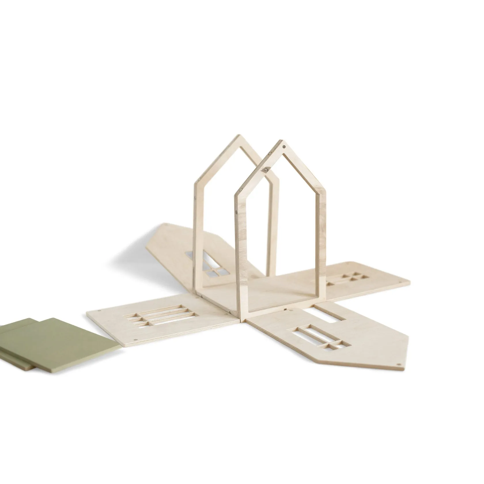 babai Wooden Dollhouse On The Magnets L Khaki