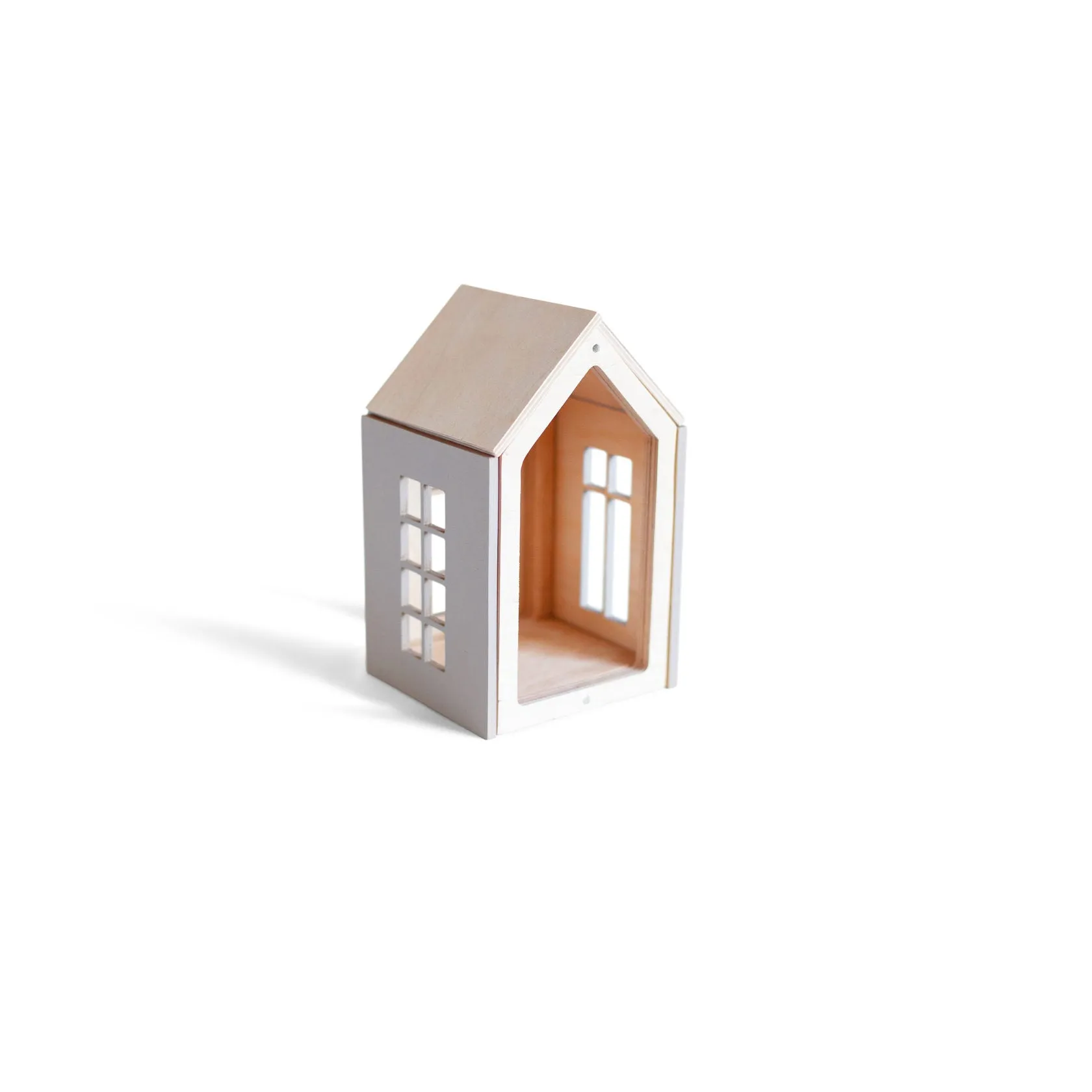 babai Wooden Dollhouse On The Magnets M Grey