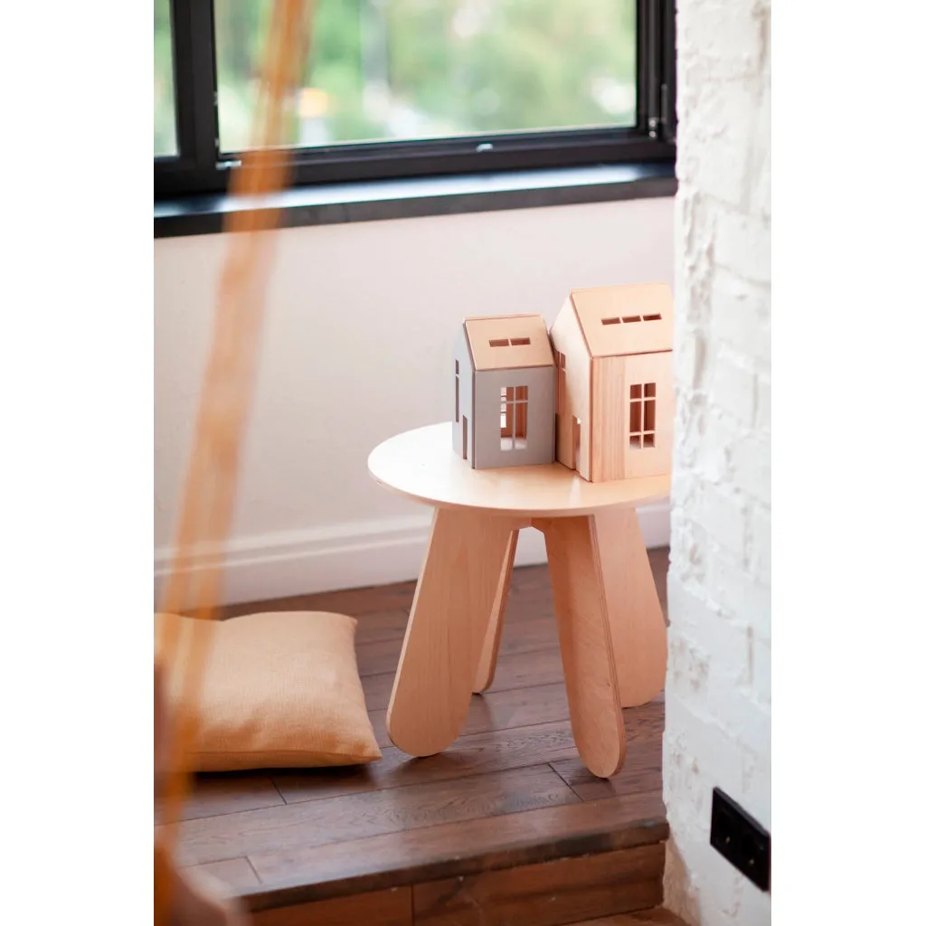 babai Wooden Dollhouse On The Magnets M Grey