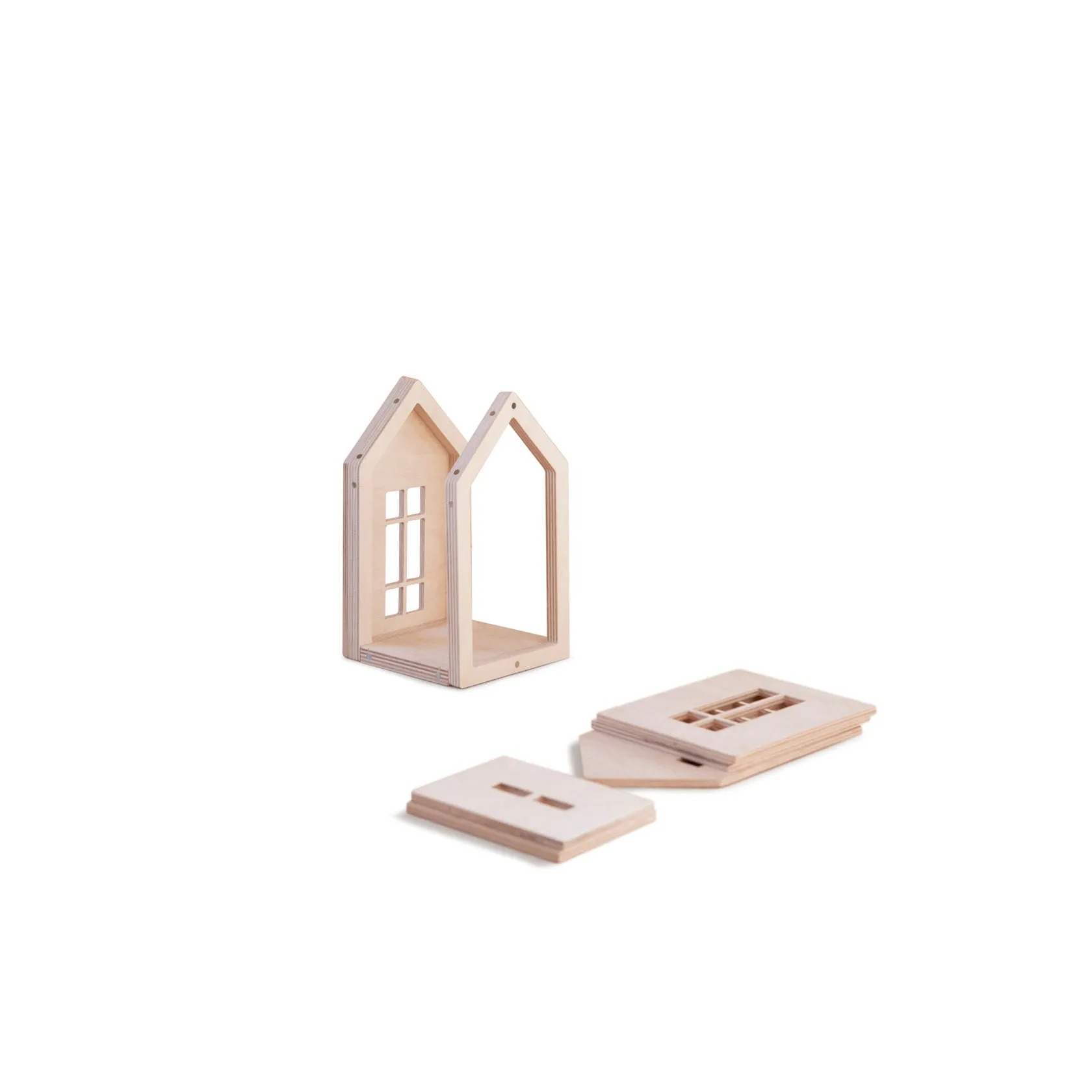 babai Wooden Dollhouse On The Magnets S