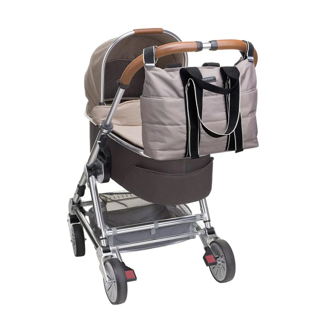 Babymel Sammi Eco Quilt Tote Bag - Taupe