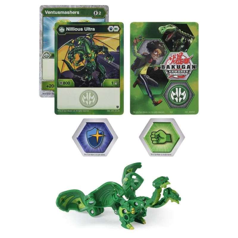 Bakugan Ultra Armored Alliance Deluxe 1 Pack Nillious Ultra