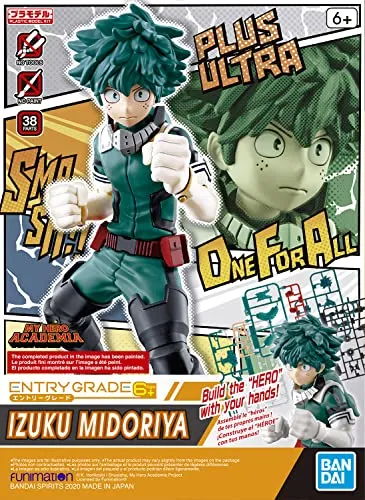 Bandai Hobby - My Hero Academia - Izuku Midoriya Entry Grade Action Figure - Ages 14 