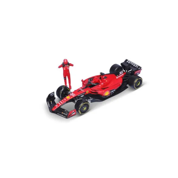 Bburago 1:24 F1 Ferrari Sf-23 (#16 (Charles LecleRC) - With Driver Figure