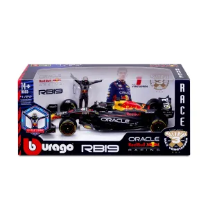 Bburago 1:24 F1 Oracle Red Bull Rb19 2023 (#1 Versteppen) - With Driver Figure