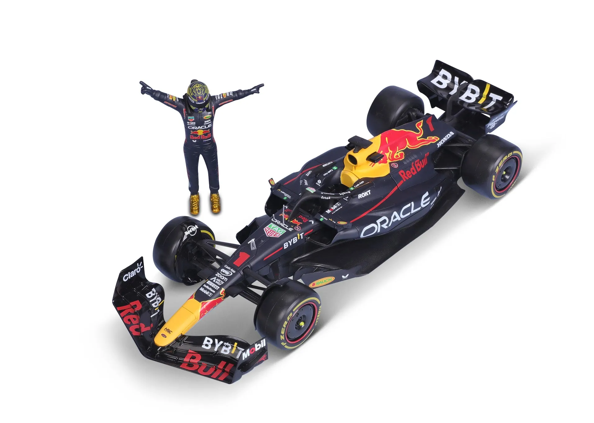Bburago 1:24 F1 Oracle Red Bull Rb19 2023 (#1 Versteppen) - With Driver Figure