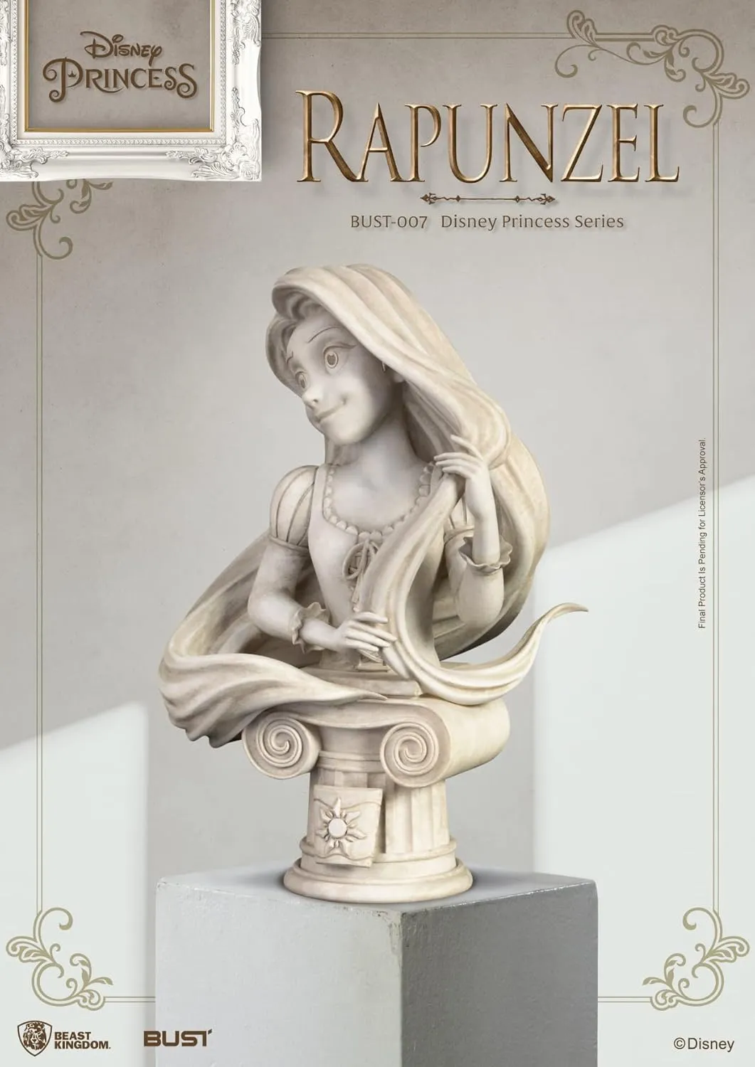 Beast Kingdom Disney Princess Rapunzel PVC Bust Collectible Figure (BUST-007)