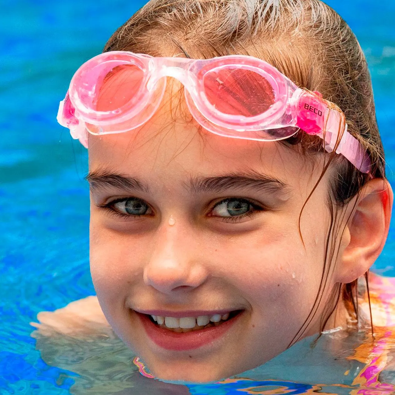 BECO Pink Swimming Goggles VIGO 8 
