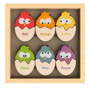 BeginAgain Colors N Eggs Bilingual Puzzle