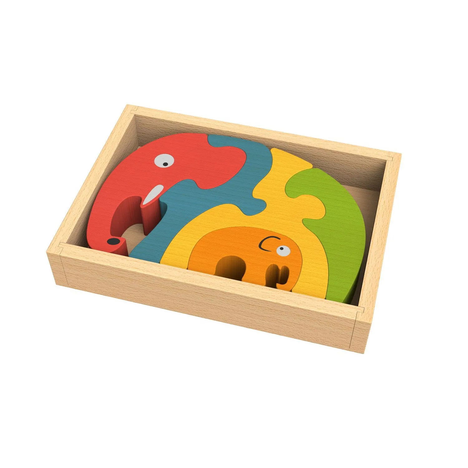 BeginAgain Elephant Family Puzzle