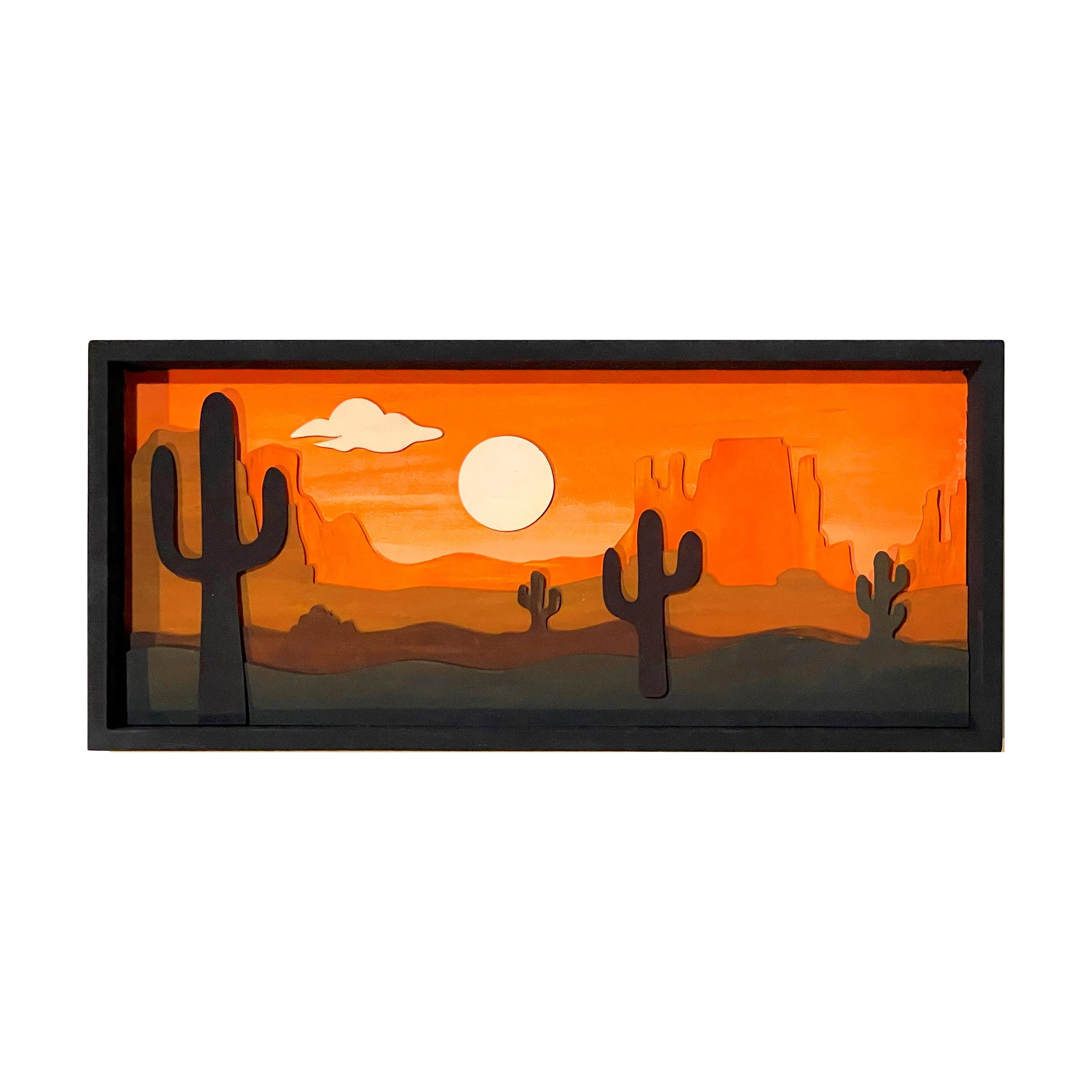 BeginAgain Get Stacked Paint & Puzzle - Desert Sunset