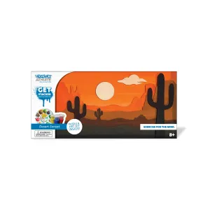 BeginAgain Get Stacked Paint & Puzzle - Desert Sunset