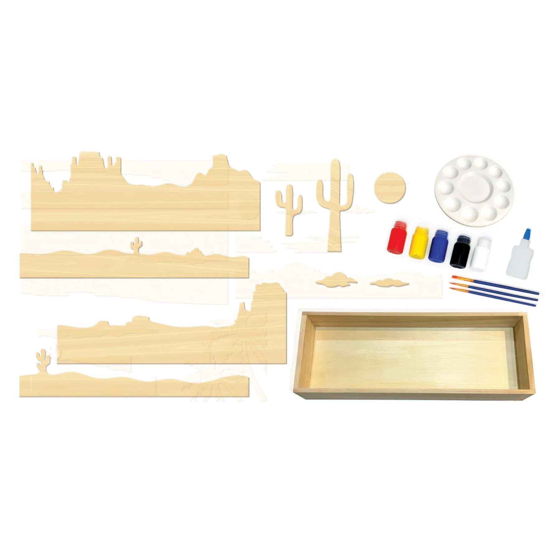 BeginAgain Get Stacked Paint & Puzzle - Desert Sunset