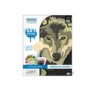 BeginAgain Get Stacked Paint & Puzzle - Gray Wolf