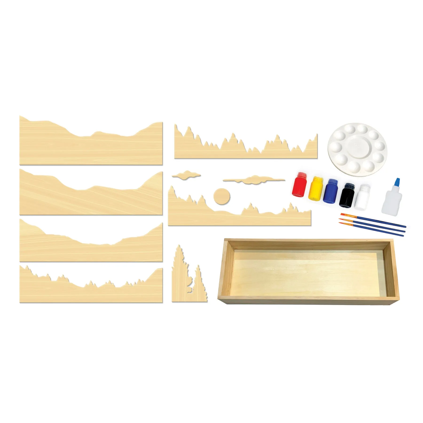 BeginAgain Get Stacked Paint & Puzzle - Mountain Forest