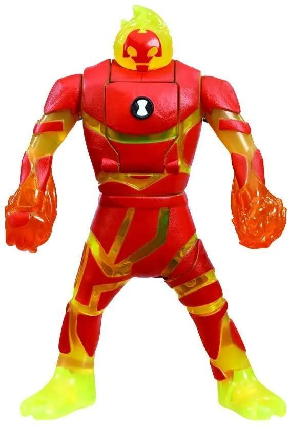 Ben 10 BEN2930 Transforming Ben-to-Heatblast Figure