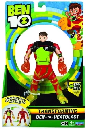 Ben 10 BEN2930 Transforming Ben-to-Heatblast Figure