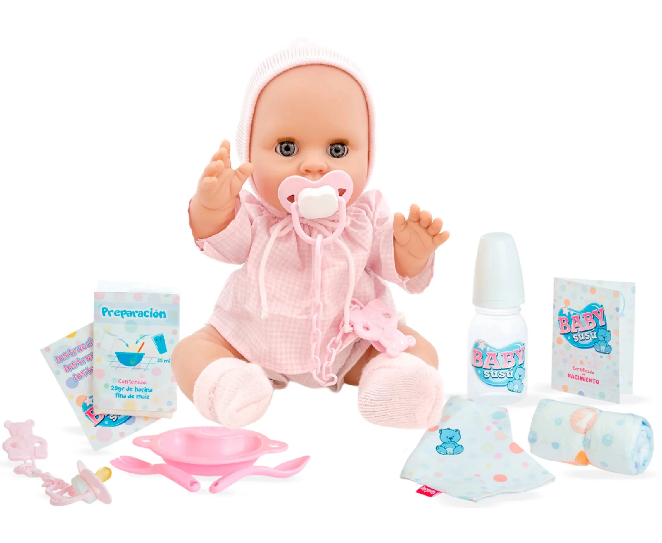Berjuan 6006 Baby Susu Interactive Sister Doll 38cm