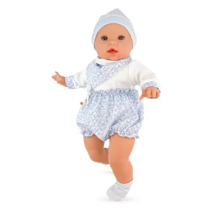 Berjuan 6025 Baby Llorn Doll 50cm Crybaby Blue Flowers