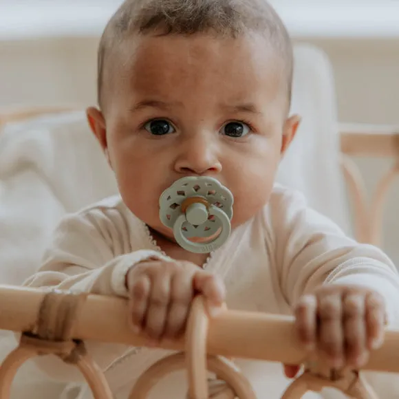 BIBS Boheme Pacifier Duo - Ivory   Sage