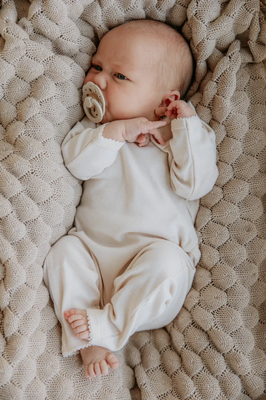 BIBS Boheme Pacifier Duo - Ivory   Sage