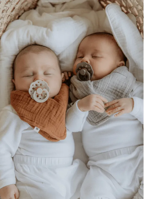 BIBS Boheme Pacifier Duo - Ivory   Sage