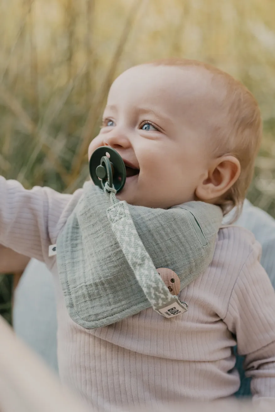 BIBS Paci Braid | Sage/Ivory