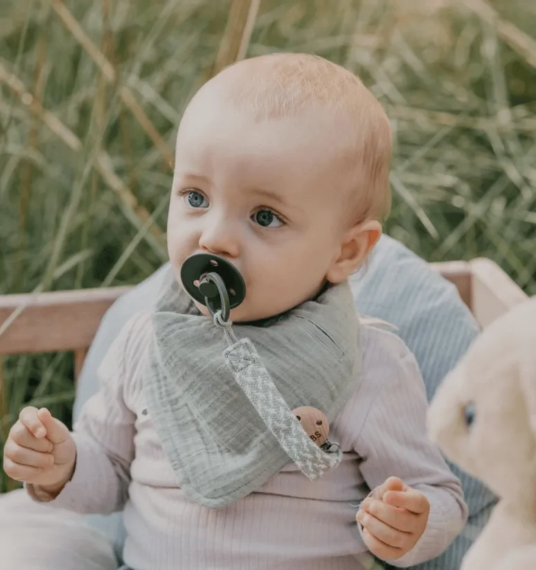 BIBS Paci Braid | Sage/Ivory