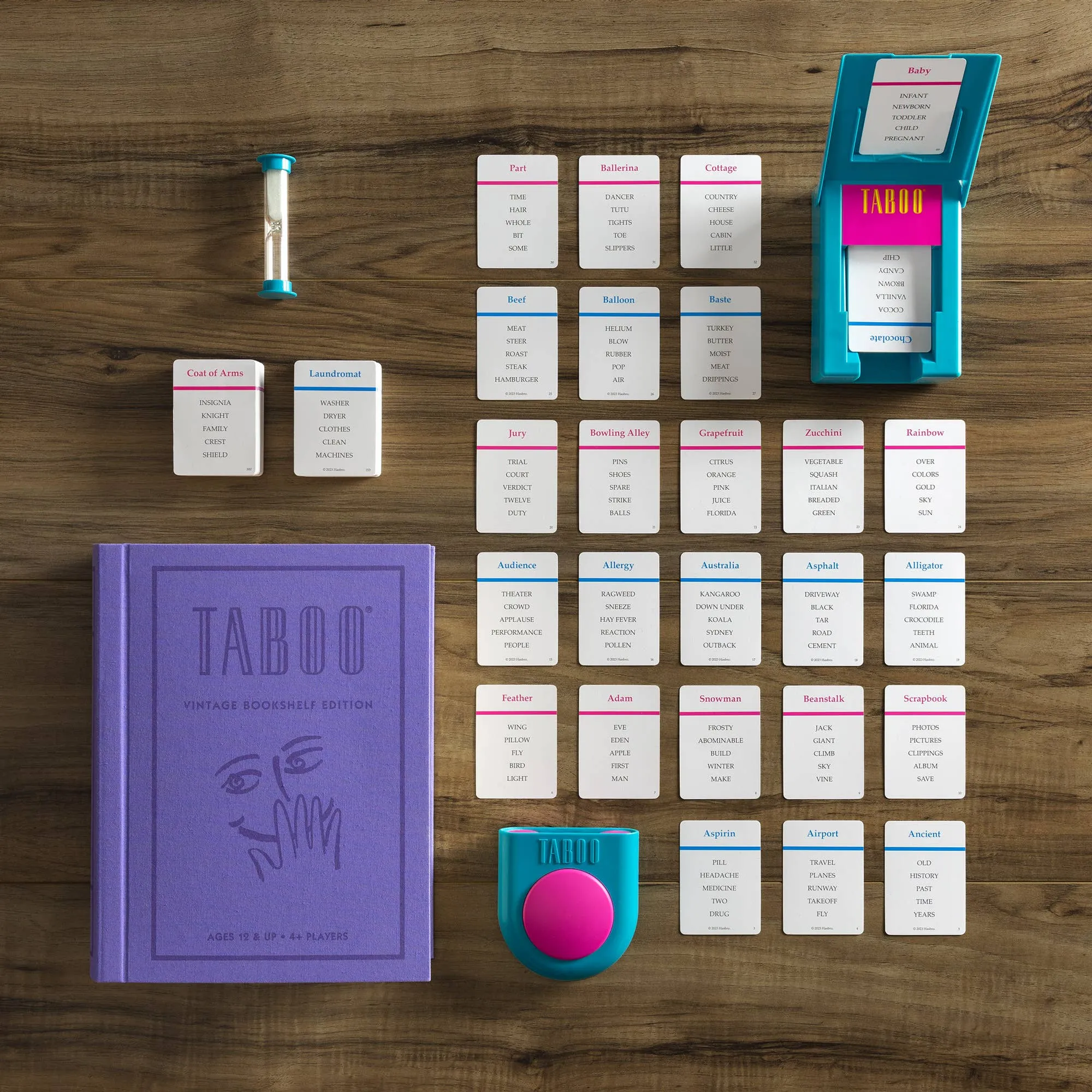 Board Game: Taboo Vintage Bookshelf Edition Odin Parker