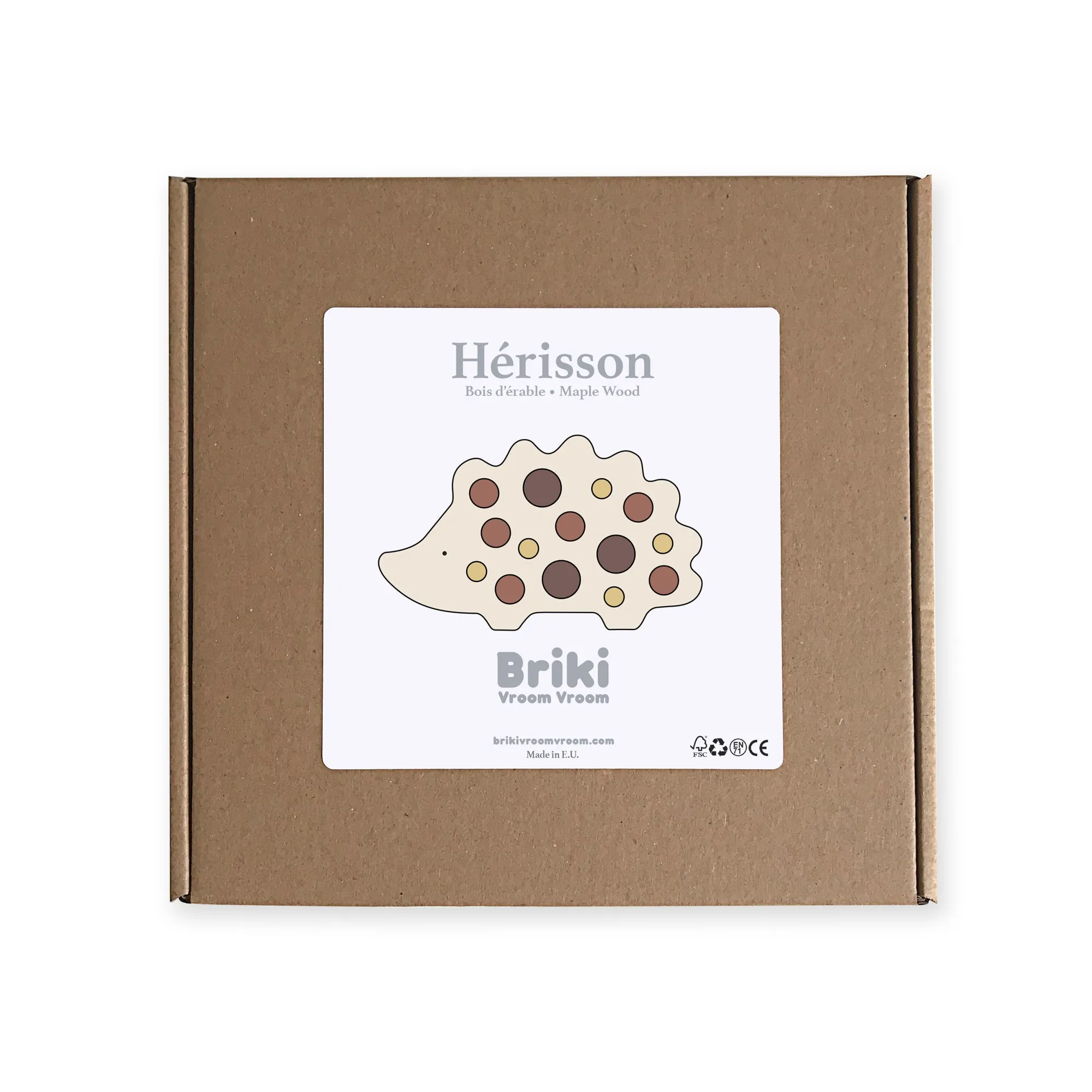 Briki Vroom Vroom Titi - Wooden Animal - Herisson