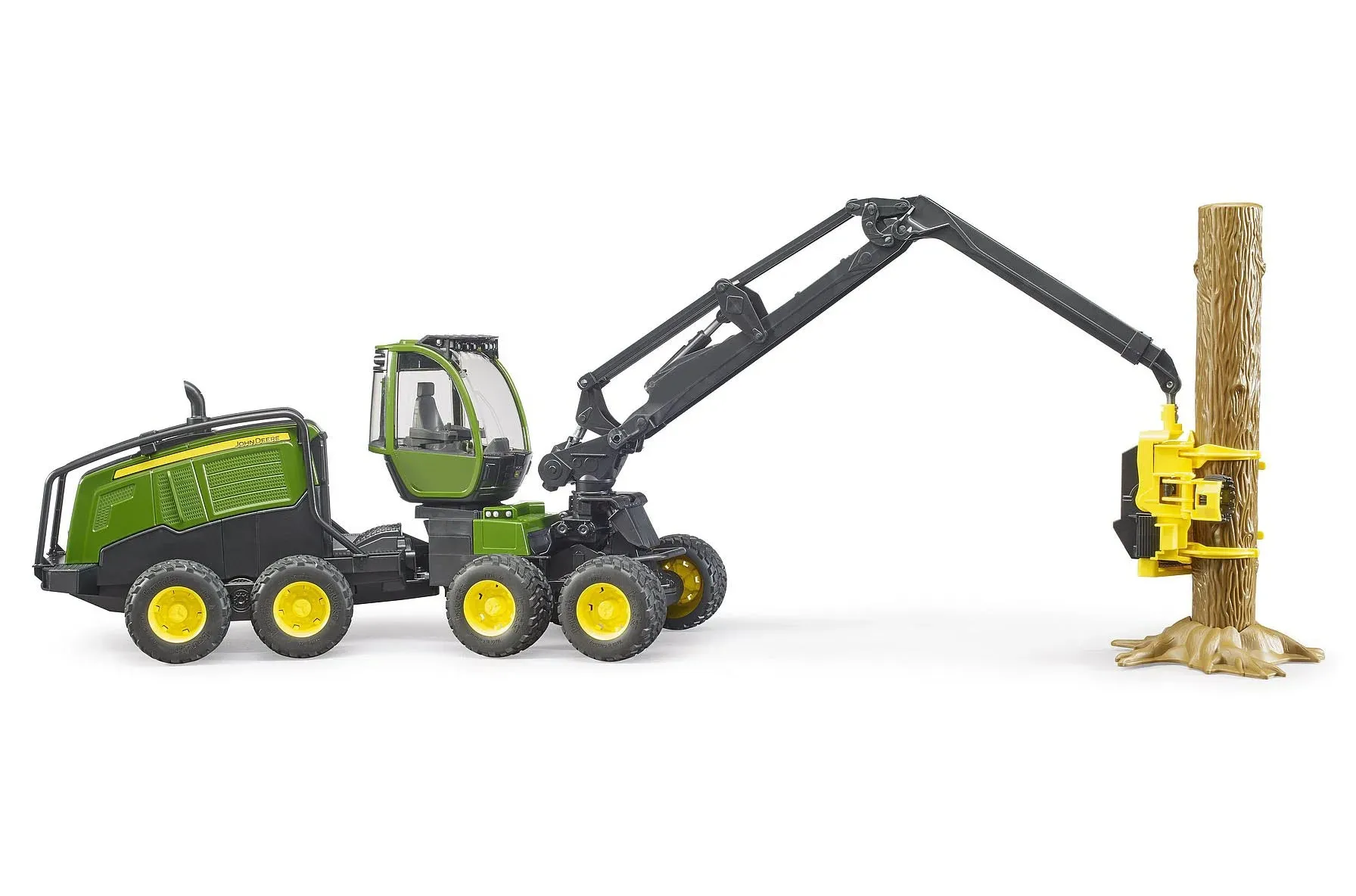 BRUDER John Deere 1270G Harvester with one Tree Trunk