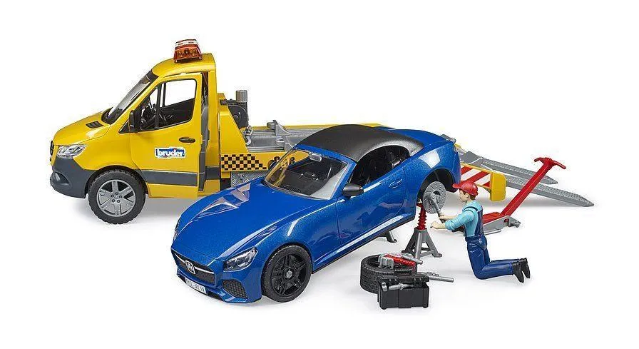 BRUDER MB Sprinter Car Transporter with Roadster