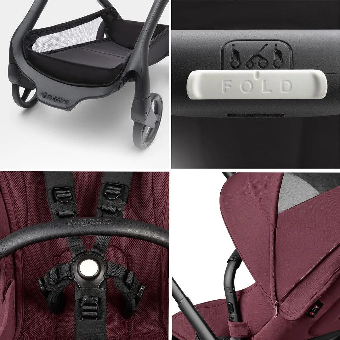 Bugaboo Dragonfly Complete Pushchair - Dark Cherry