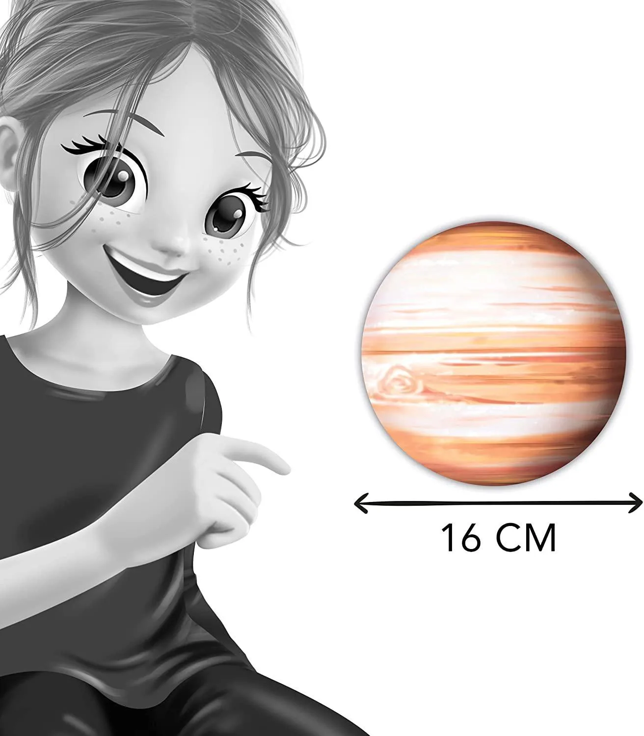 BUKI France Glow in The Dark Phosphorescent Planet - Jupiter