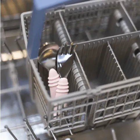 Bumkins Spoon and Fork | Pink