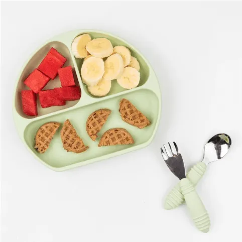 Bumkins Spoon and Fork | Sage