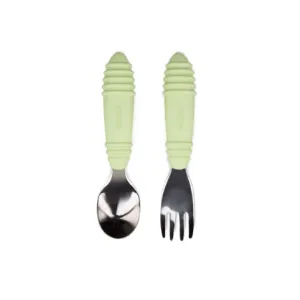 Bumkins Spoon and Fork | Sage