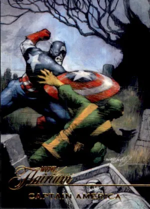 Captain America, FT-19, Flairium, 2023 Fleer Marvel Flair