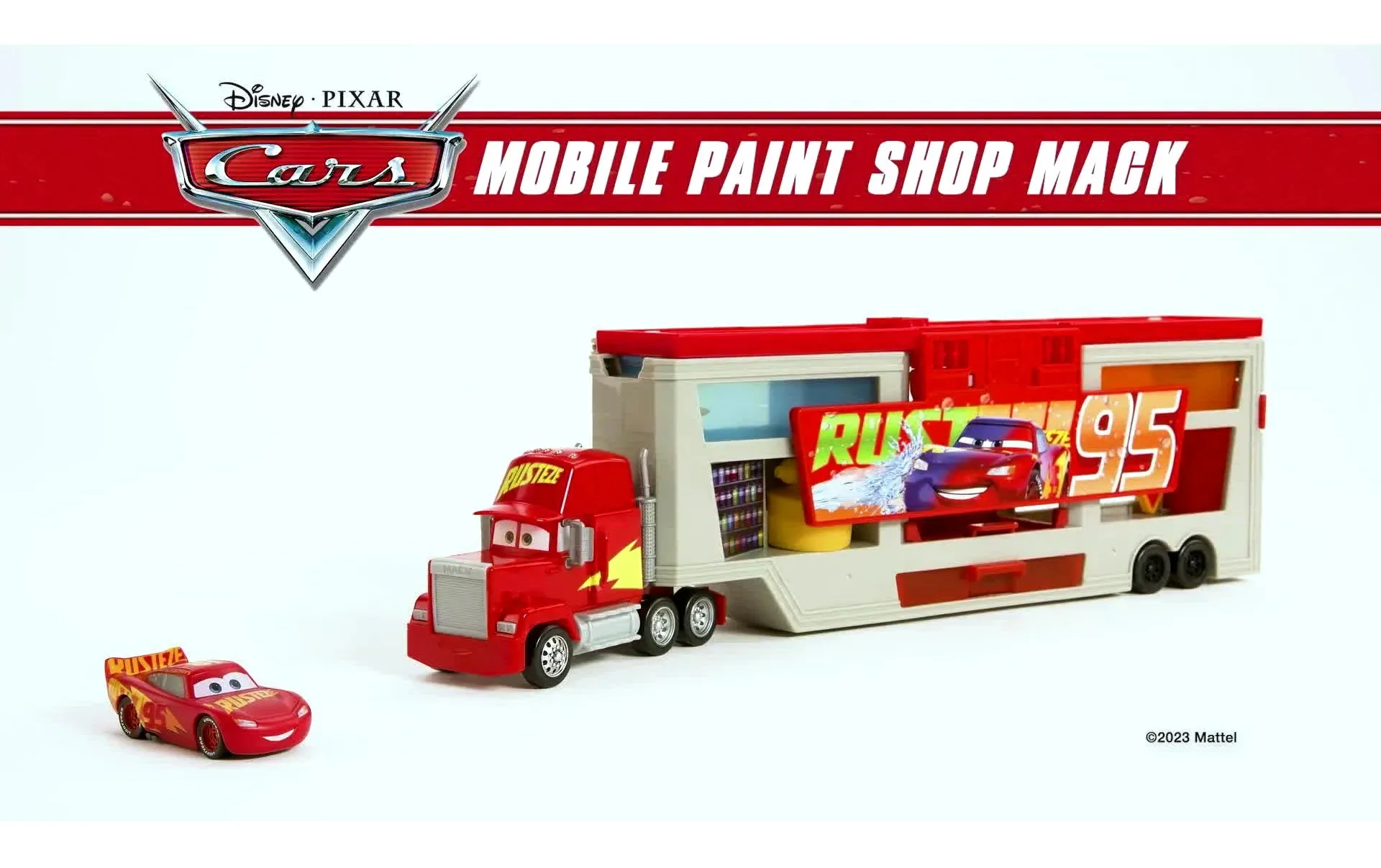 CARS Mack Official Mobile Paintshop Colour Changing Truck Playset