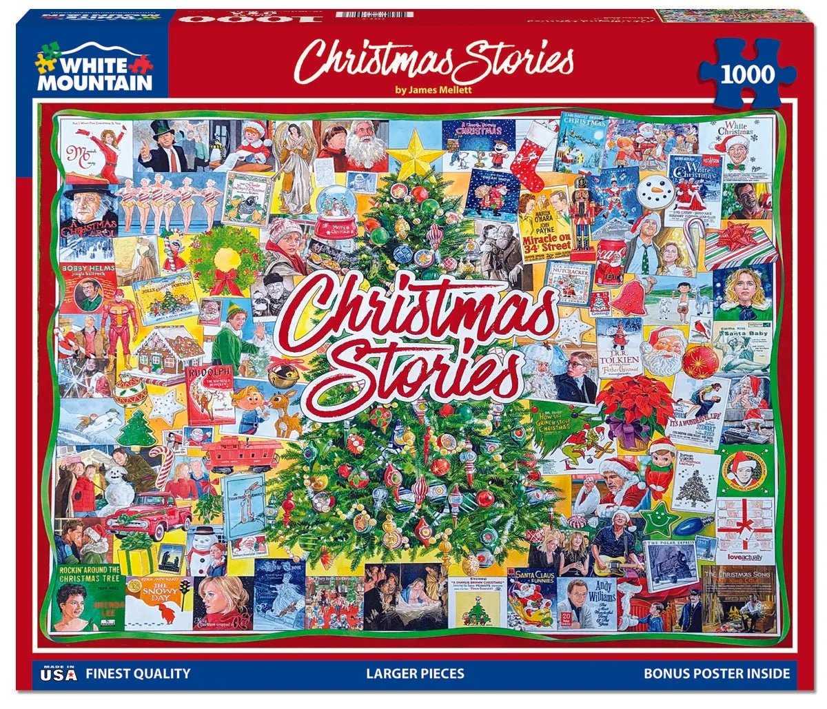 Christmas Stories (1873pz) - 1000 Piece Jigsaw Puzzle White Mountain
