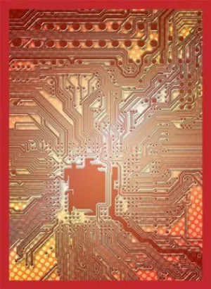 Circuit Red Art Sleeves (50)