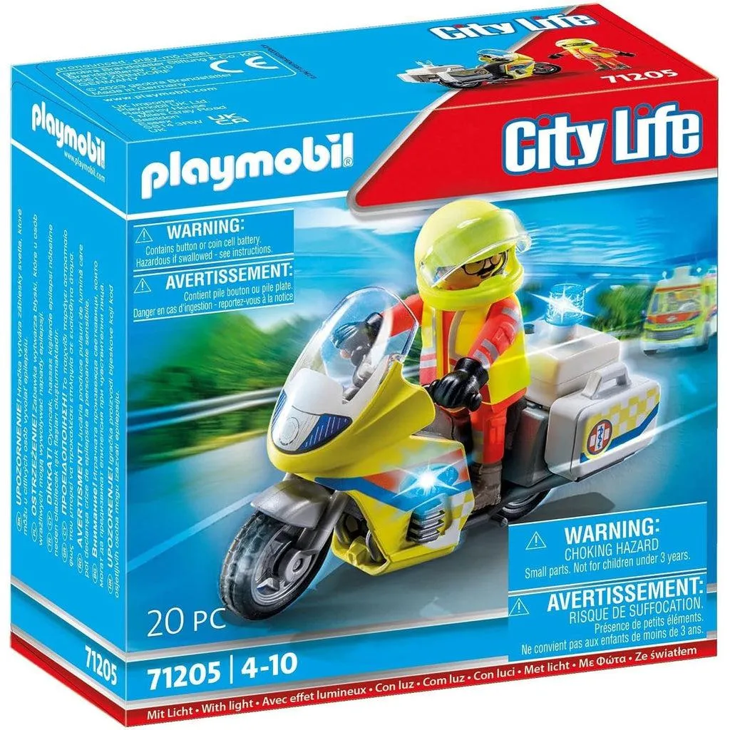 City Life - Rescue Motorcycle with Flashing Lights