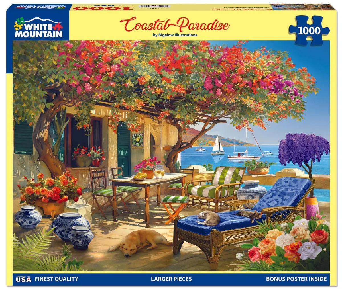 Coastal Paradise (1861pz) - 1000 Piece Jigsaw Puzzle White Mountain