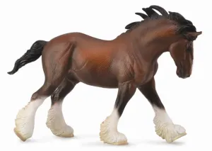 Collecta Clydesdale Stallion Bay (Grey)